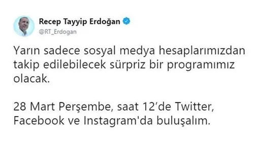 Cumhurbaşkanı Erdoğan'dan 'sürpriz program'-2
