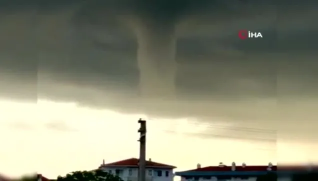 Zonguldak'ta hortum kamerada