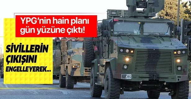 Barış Pınarı harekatı öncesi YPG’nin hain planı gün yüzüne çıktı! Sivillerin bölgeden çıkışına izin vermeyerek...