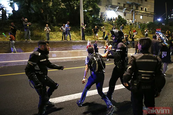 İsrail sokakları karıştı | Tel Aviv sokaklara döküldü! Katil Netanyahu'ya tepki yağdı: İstifa et - 4