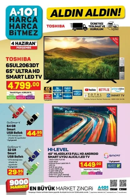 a101 de bu hafta televizyon buzdolabi