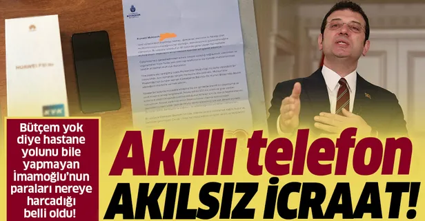 Bütçem yok diyerek hastane yolunu yapmayan İmamoğlu'ndan 962 muhtara akıllı telefon hediyesi