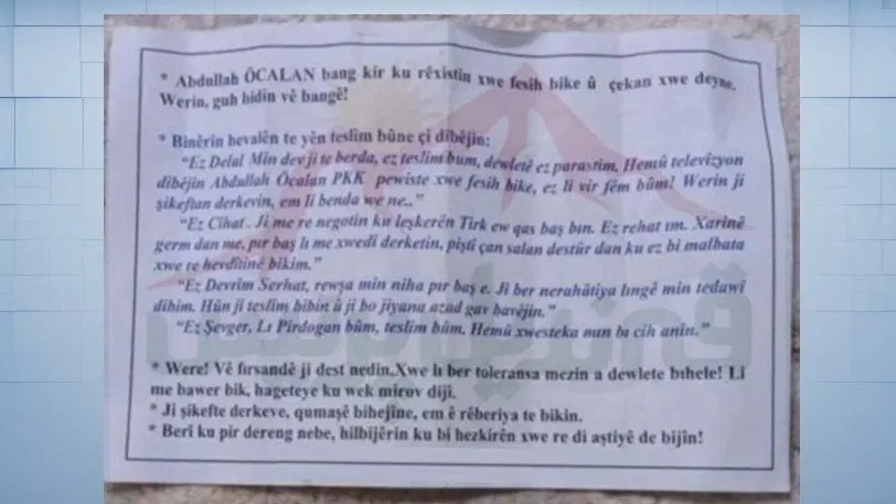 TSK’dan PKK’ya teslim ol bildirisi! Kandil ve Asos’a havadan bildiri atıldı