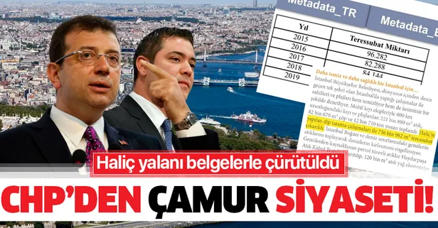 CHP'li İBB'nin Haliç yalanı böyle çürütüldü! Gerçekler belgelerle ortaya çıktı