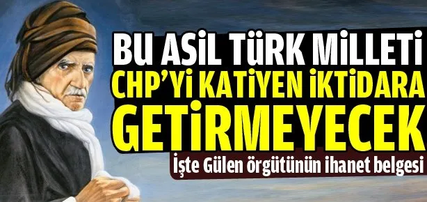 Said Nursi’den CHP yorumu