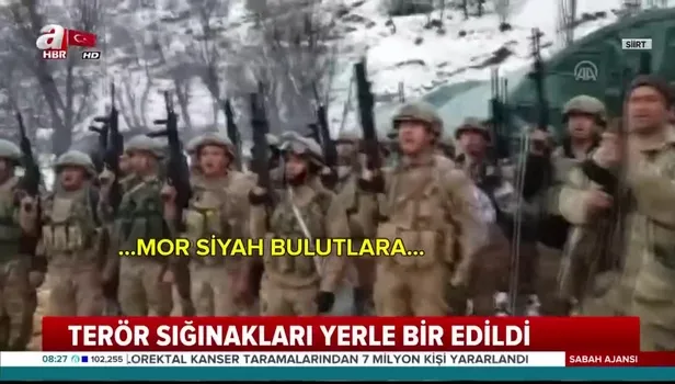 Terör sığınakları yerle bir edildi