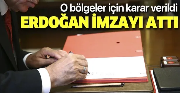 Son dakika: Başkan Erdoğan o bölgeleri hassas alan ilan etti! Resmi Gazete’de yayımlandı
