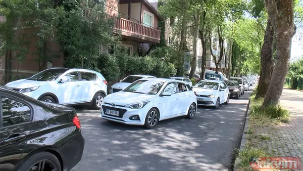 İstanbul'da güzel havayı görenler akın etti! Belgrad Ormanı girişinde metrelerce araç kuyruğu - 2