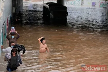 Yunanistan’da sel felaketi! Atina sular altında kaldı