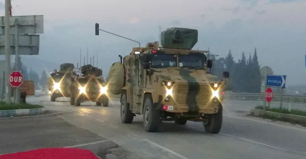 Hatay sınırına 30 askeri araç sevk edildi