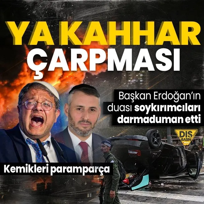 Başkan Erdoğan ‘Ya Kahhar’ dedi soykırım kabinesi döküldü: Kaza yapan Ben Gvir’in kaburgaları kırıldı