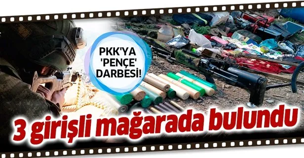 Son dakika haberi: Pençe Harekatı’nda PKK’ya ait silah ve yaşam malzemesi ele geçirildi