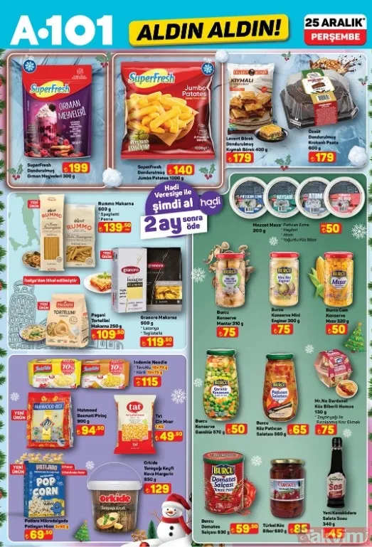 Yeni Yıl Sürprizi A101 Afişi Yayınlandı: 25 Aralık Dev İndirim Listesi - 7