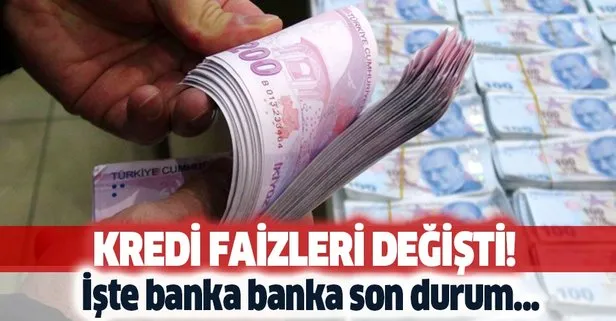 Ekim ayı kredi faiz oranlarında son dakika değişime gidildi! Halkbank, QNB, Ziraat, İş Bankası, TEB, Akbank...
