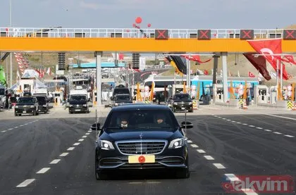 Başkan Erdoğan İstanbul-İzmir Otoyolu’nda ilk sürüşü gerçekleştirdi