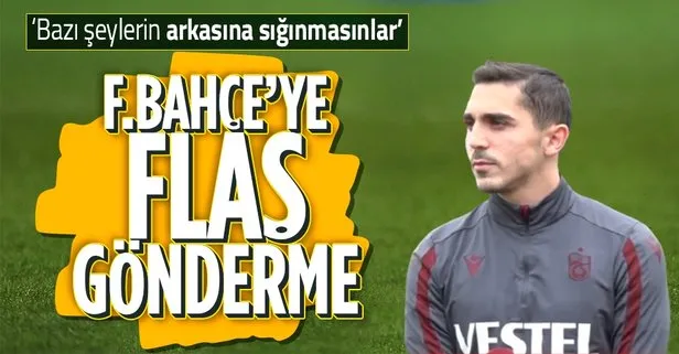 Trabzonsporlu Abdülkadir Ömür’den Fenerbahçe’ye gönderme: Bazı şeylerin arkasına sığınmaya gerek yok