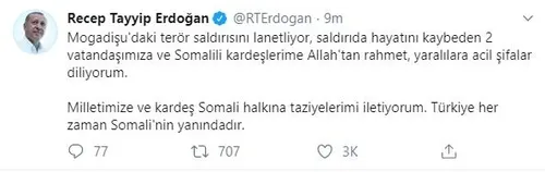 Başkan Erdoğan'dan 'Somali' açıklaması: Türkiye her zaman Somali'nin yanındadır-1