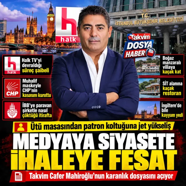 Ütü masasından medya patronluğuna jet yükseliş: Halk TV sahibi Cafer Mahiroğlunun kabarık dosyası
