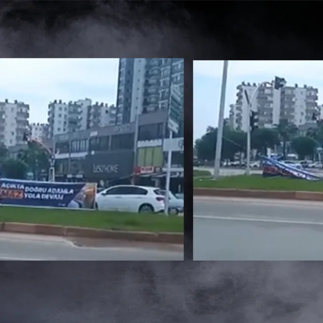 CHPnin rezilliği afişe oldu! Adanada Cumhur İttifakının pankartlarını keserek indirdiler: AK Partiden sert tepki