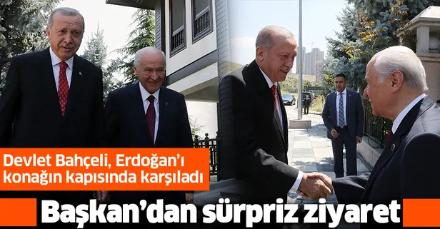 Başkan Erdoğan'dan Devlet Bahçeli'ye sürpriz ziyaret