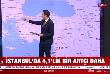 Büyükçekmece’de 4,1 şiddetinde deprem!