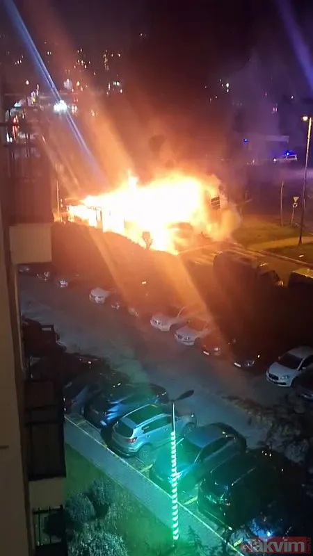 Avcılar'da İETT otobüsü alev topuna döndü - 9