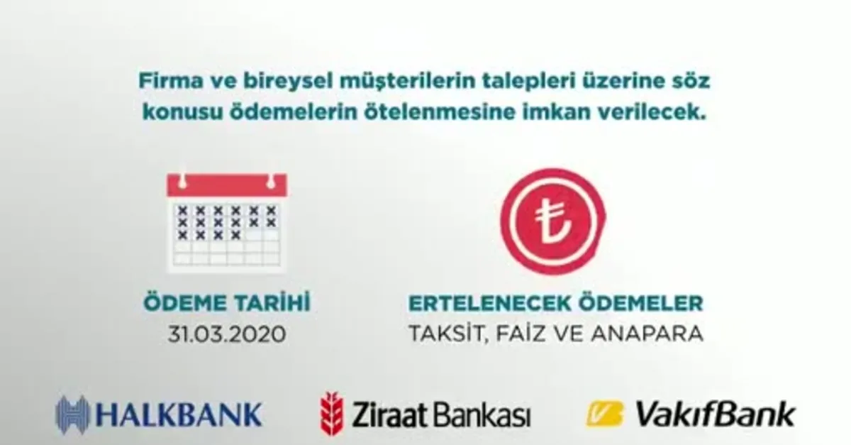 kredi odemeleri ertelendi mi