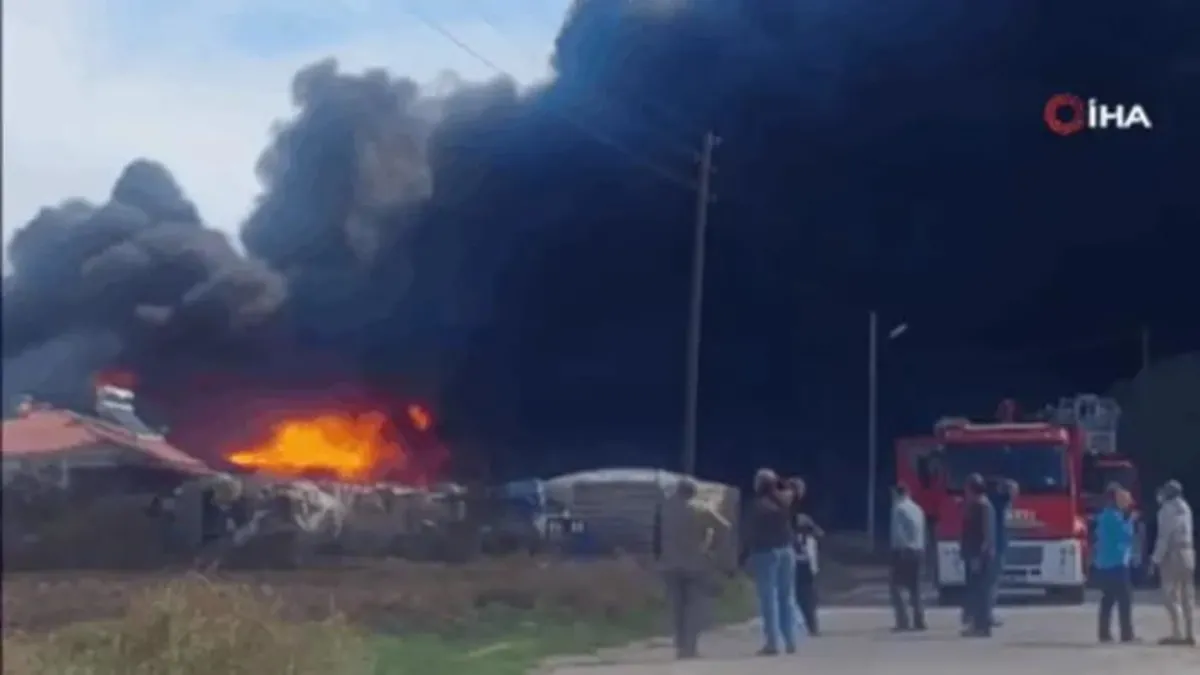 Tekirdağ'da boya üretim fabrikasında yangın! Tekirdağ Valisi yangının nedenini açıkladı