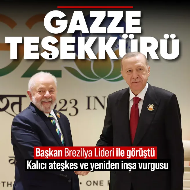 Telefonda kritik temas! Başkan Erdoğan’dan Brezilya Devlet Başkanı’na Gazze teşekkürü