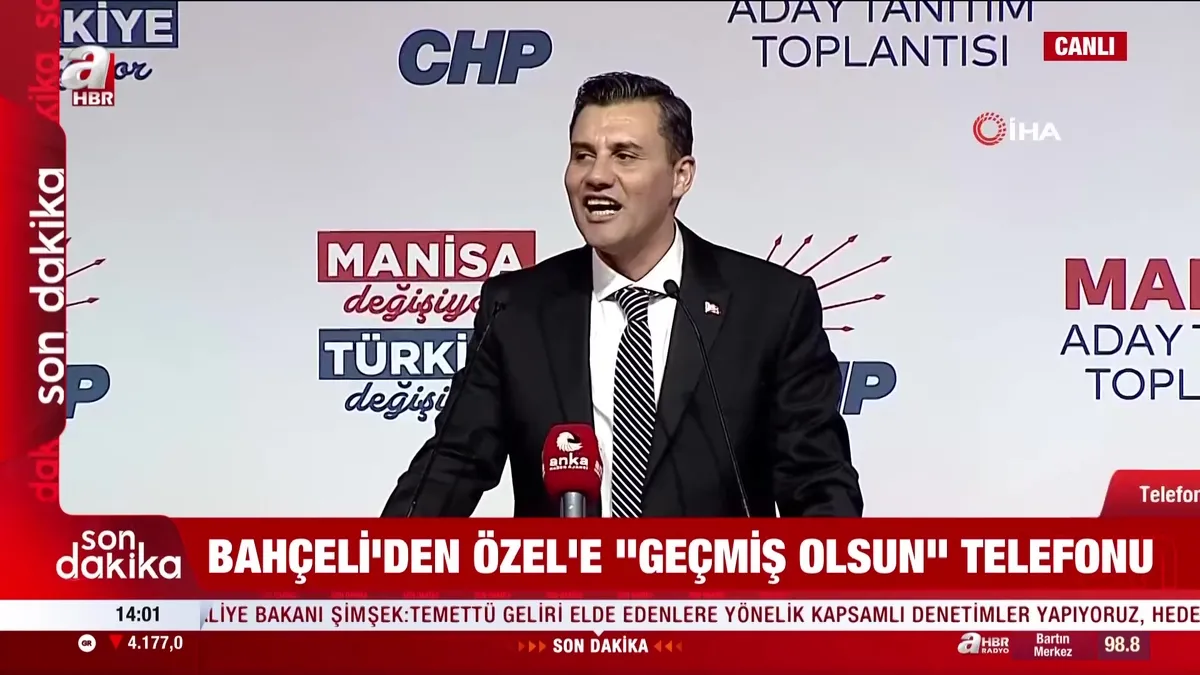 Bahçeli'den Özel'e geçmiş olsun telefonu