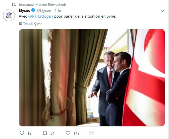 Fransa Cumhurbaşkanı Macron'dan 4'lü zirve tweeti-2