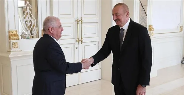 Azerbaycan Cumhurbaşkanı Aliyev, Milli Savunma Bakanı Güler’i kabul etti