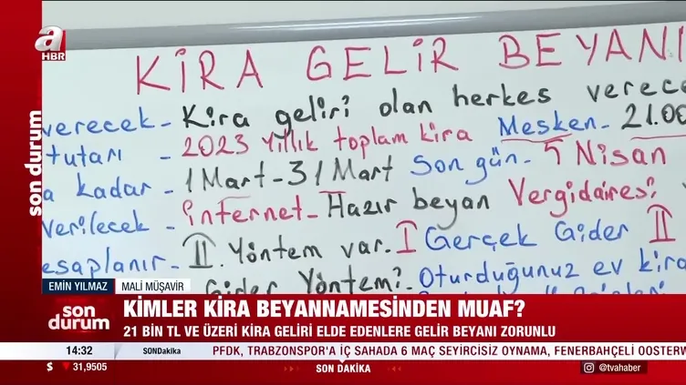 Kira beyanında son gün 5 nisan! Kira beyannamesinden kimler muaf?