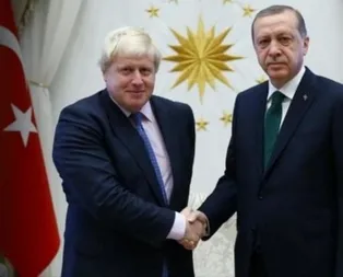 Son dakika: Başkan Erdoğan İngiltere Başbakanı Boris Johnson ile görüştü