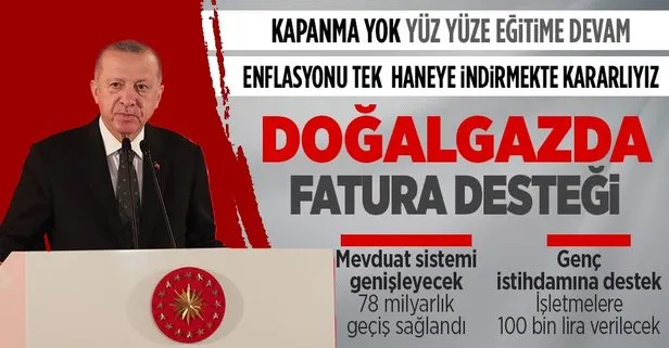 Başkan Erdoğan kabine sonrası açıkladı! Genç istihdamı, doğalgaz faturası, emekli ve memur maaşı...