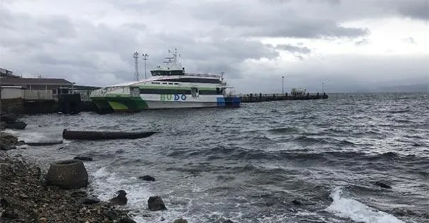 Son dakika: Hava muhalefeti nedeniyle bazı feribot seferleri iptal edildi