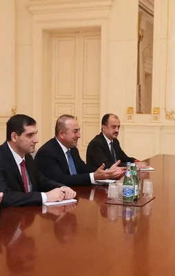 Bakan Çavuşoğlu, Aliyev ile görüştü
