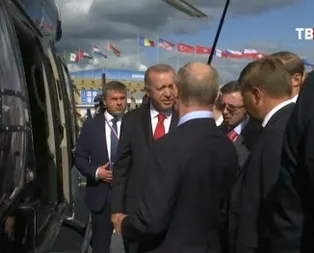Başkan Erdoğan ve Putin arasında helikopter pazarlığı! O anlar kamerada