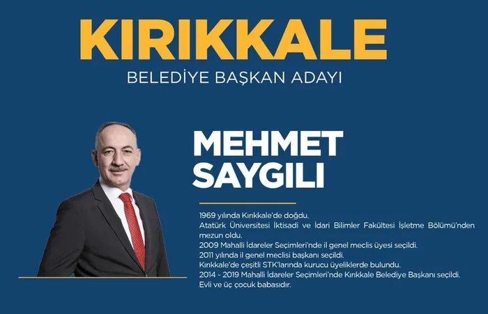 Mehmet Saygılı kimdir, nereli? AK Parti Kırıkkale Belediyesi başkan adayı kim oldu? 31 Mart 2024 Kırıkkale yerel seçim belediye başkan adayları-3