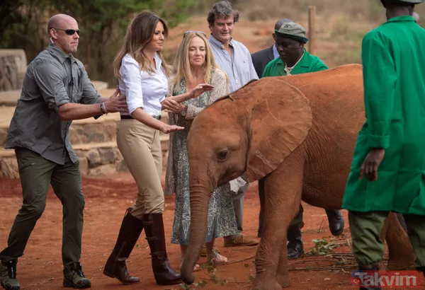 Melania Trump az daha filin altında kalıyordu - 5