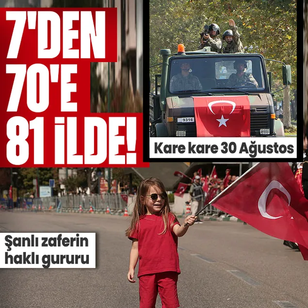 Tüm yurtta 30 Ağustos Zafer Bayramı coşkusu