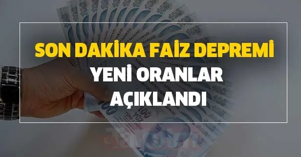 Son dakika faiz depremi yeni oranlar açıklandı! İş Bankası Ziraat Bankası, TEB, Garanti, Vakıfbank