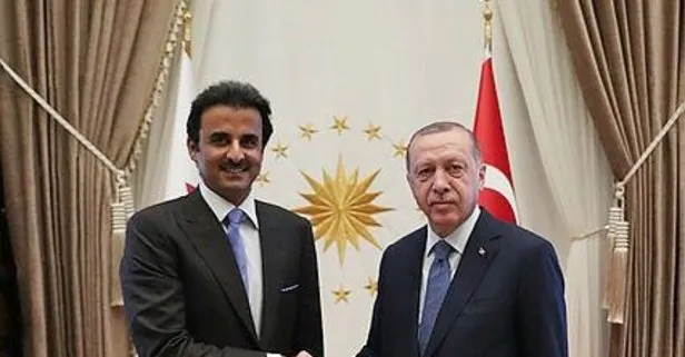 Başkan Recep Tayyip Erdoğan, Katar Emiri Al Sani ile görüştü