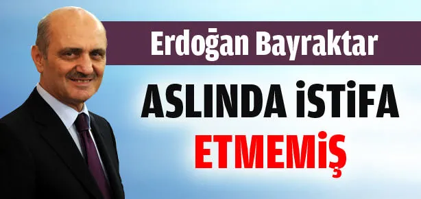 Aslında görevden alınmış