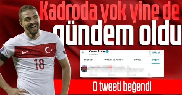 Caner Umut Meraş'ın eleştirildiği tweeti beğendi