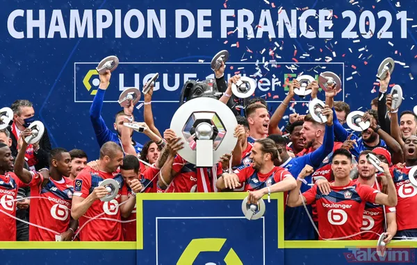 Şampiyon Lille'in kupası Bizim Çocukların elinde: Törende "Kral Burak Yılmaz" tezahüratları - 5