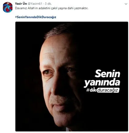 Cumhurbaşkanı Erdoğan’a dev destek! Senin yanında dik duracağız