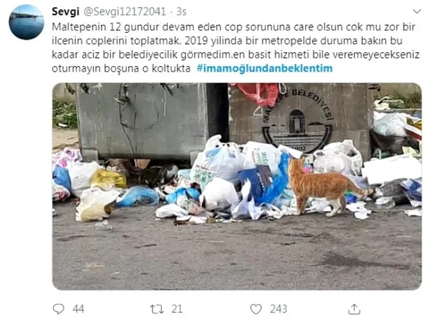 Maltepe'deki çöp rezaleti sonrası CHP'li Ekrem İmamoğlu'na tepki yağıyor! Sosyal medyadan istifaya davet ettiler-1