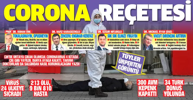 4 kıtada koronavirüs paniği! Takvim doktorları salgından nasıl korunulacağını yazdı
