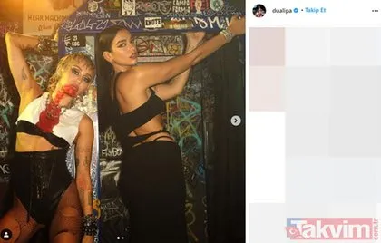 Miley Cyrus ve Dua Lipa müstehcen poz verdi Miley Cyrus’un sonrasında yaptığı yorum skandal yarattı: Onun cinsel ilişkiye girmedik